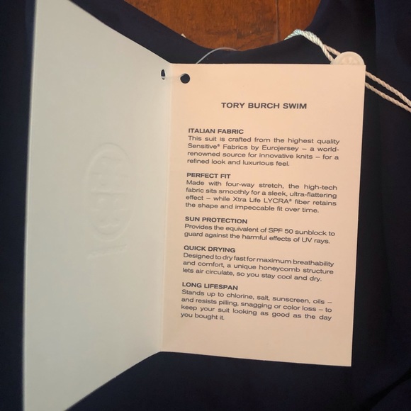 Tory Burch Navy Lace-Up Tank One Piece Swimsuit XS - Picture 10 of 11